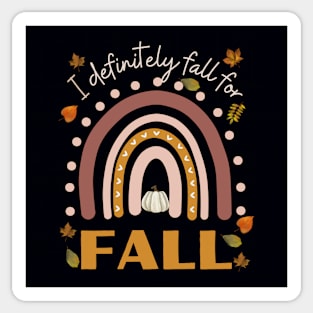 I Definitely Fall for Fall Sticker